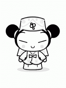 普卡第九季儿童填色页