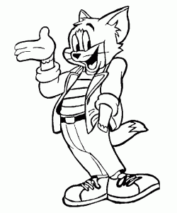 汤姆和杰瑞儿童填色画