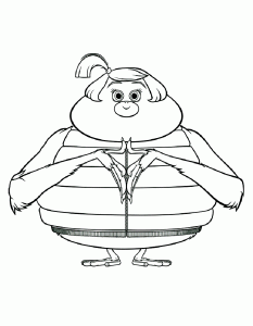 免费打印和涂色的巨型肉丸风暴图画