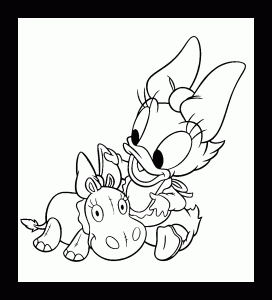 免费打印的黛西填色图