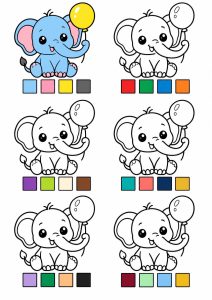 子供向けの無料色ぬりえ（印刷＆塗り）
