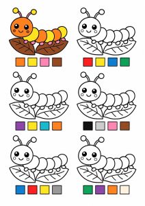 子供向けの無料色ぬりえ（印刷＆塗り）