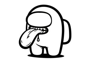 简单且免费的 アモング・アス 着色页