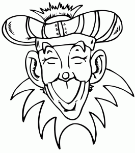 カーニバルのイメージを印刷して塗り絵