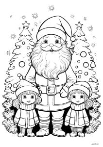 免费的 クリスマス 儿童着色页下载