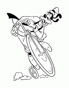 ディズニーのディンゴの塗り絵、子供向け