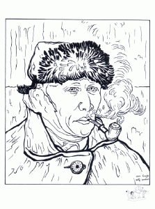 ヴァン・ゴッホの塗り絵ダウンロード