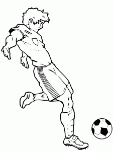 サッカー塗り絵ダウンロード