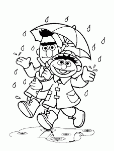 セサミストリートのぬりえ 子供向け