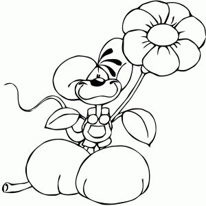 印刷用ディドルの塗り絵