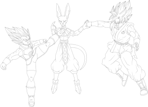 简单且免费的 ドラゴンボール 着色页