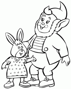 無料で塗れるウーイウーイの塗り絵