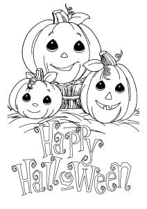 适合儿童和小学生的 ハロウィン 着色页