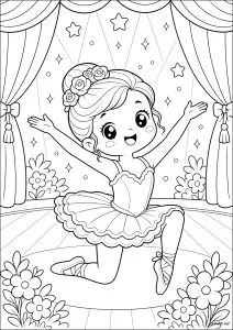 小さな踊り子、まばゆい舞台の上で