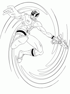 パワーレンジャーの塗り絵 子供向け
