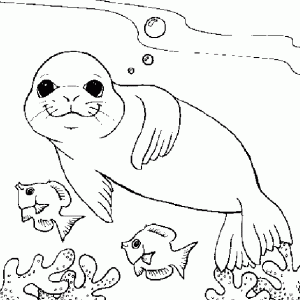 海の休日の子供向け塗り絵