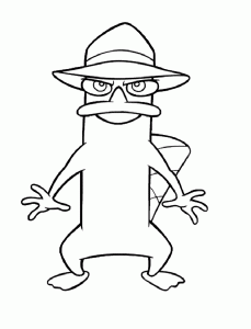 無料で印刷できるフィニアスとファーブの塗り絵（ディズニー）