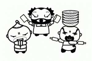 無料のプッカぬりえ