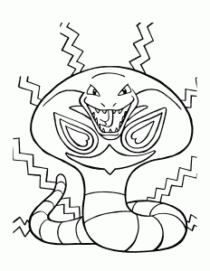 ポケモンぬりえ へび