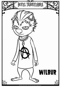 ホテル・トランシルバニアのぬりえ（子供向け）