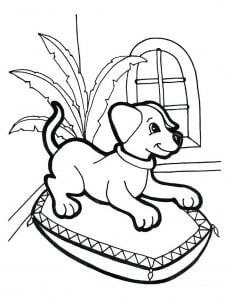 免费下载 犬 着色页，适合儿童