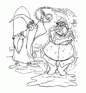 メルリンの魔法使いの塗り絵 印刷用