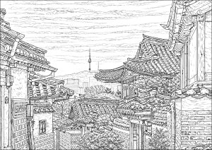 韩国首都首尔街头的老派魅力