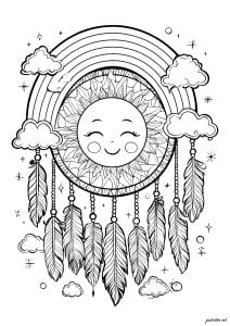 梦幻太阳和彩虹