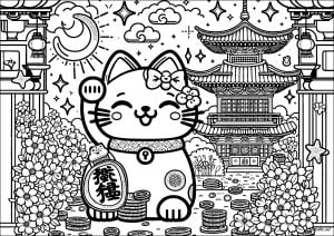 Maneki Neko 和日本寺庙