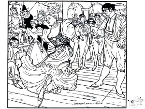 Henri De Toulouse Lautrec   Marcelle Lender 在《chilpéric》中跳波莱罗舞。