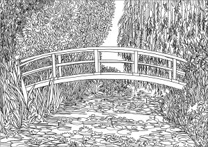 克劳德 莫奈   《睡莲盆景》（1899 年）
