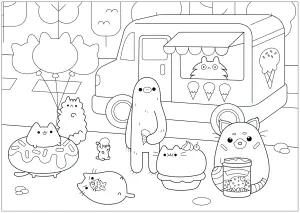 冰淇淋店 Pusheen
