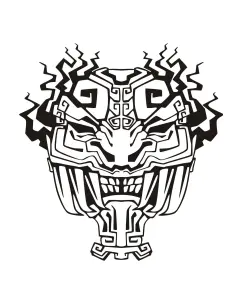 免费的复杂 玛雅人、阿兹特克人和印加人 着色页打印
