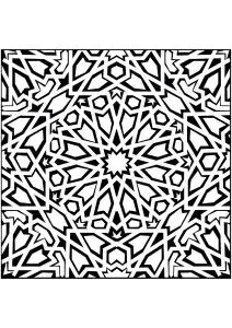 在里斯本看到的原始 Azulejo 矢量化