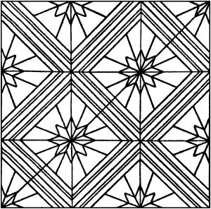 带有漂亮星星的 Azulejo