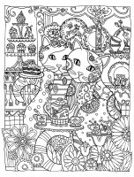 ダウンロード用の動物のぬりえイラスト