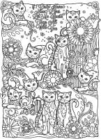 無料でダウンロードできるシンプルな動物のぬりえイラスト