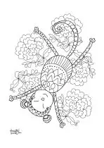 花に囲まれたシング