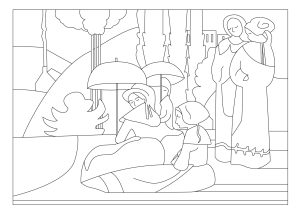 ダウンロード用の傑作のぬりえイラスト