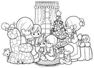 ダウンロード用の童心に返るのぬりえイラスト