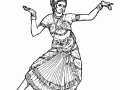 美しいヒンドゥーの踊り子