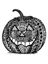 子ども向けハロウィンの無料ぬりえイラスト
