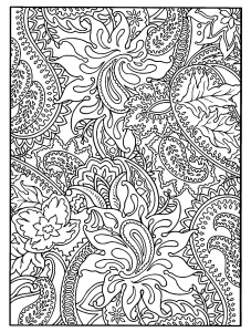 ダウンロード用の花と植物のぬりえイラスト
