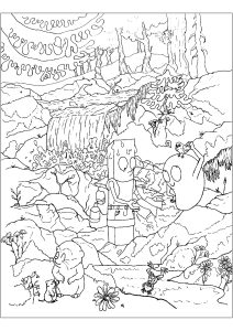 印刷して塗れる分類不能のぬりえイラスト