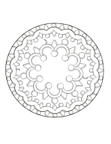 無料の子ども向け- Mandalas (Kids)のぬりえイラスト