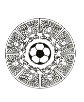 無料で印刷して塗れる- Mandalas (Kids)のぬりえイラスト