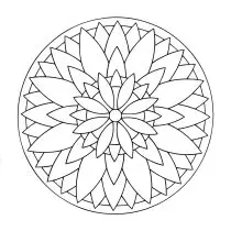無料で- Mandalas (Kids)の子ども向けぬりえイラスト