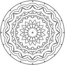 無料でダウンロードできる- Mandalas (Kids)のぬりえイラスト
