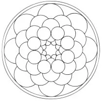 子ども向け- Mandalas (Kids)のぬりえイラスト