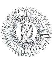 無料でダウンロードできる- Mandalas (Kids)のぬりえイラスト